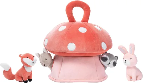 Vista 5 de Lambs & Ivy Casa de Setas de Peluche Interactiva con Juguetes de Animales de Peluche