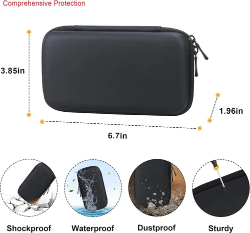 Vista 3 de Elonbo Estuche rígido de viaje para 3Doodler Start+ Essentials (2022) Juego de bolígrafos 3D para niños, soporte organizador de almacenamiento