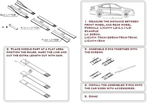Vista 7 de Juego de 9 piezas de parachoques delantero y extensiones de falda lateral compatible con Dodge Charger SRT 2015-2021, alerón de parachoques