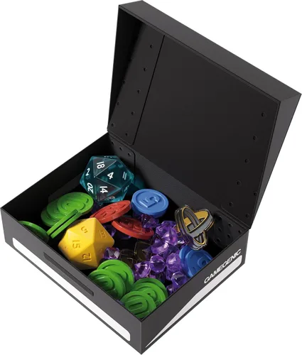 Vista 6 de Gamegenic - Soporte para tokens – Protege y almacena fichas de juego, caja de almacenamiento duradera para fichas, dados, tarjetas y otros Rosa