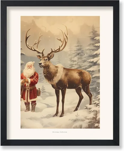 Vista 29 de Poster Master A Holly Jolly - Póster navideño, arte de invierno, diseño de pared moderno, regalo para hombres y mujeres, gran decoración para sala