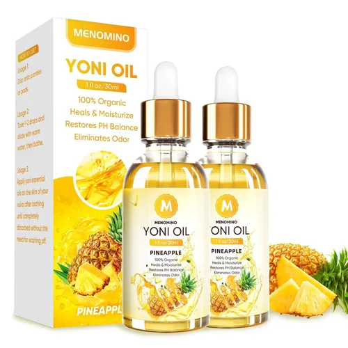 Vista 10 de Paquete de 2 aceite Yoni para mujeres, producto orgánico de cuidado femenino de melocotón, aceite esencial de Yoni 100% natural, 1 fl oz/1.0 fl oz/pc