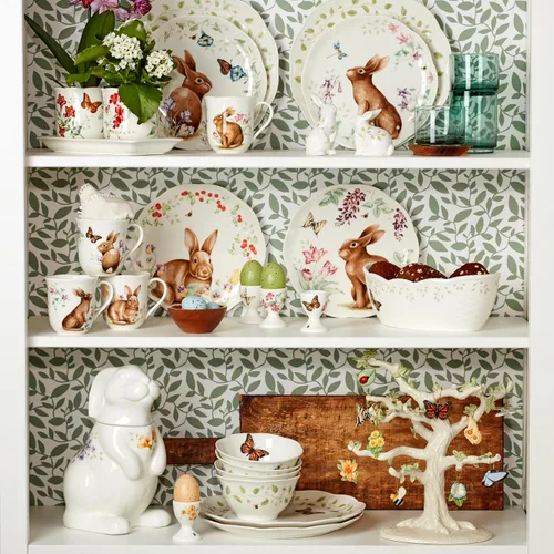 Vista 5 de Lenox 893456 Mariposa Prado Conejo Salero y Pimentero, Vajilla de Pascua
