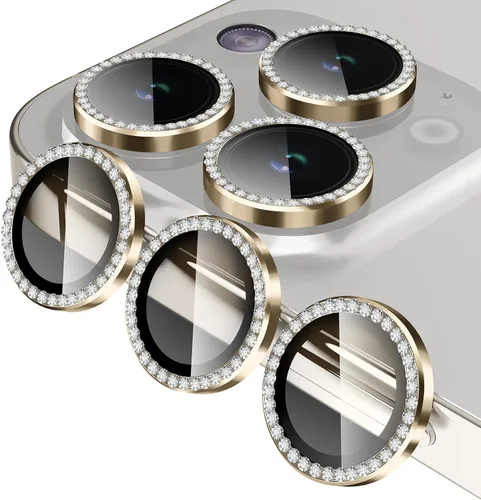 Vista 19 de Jeluse Paquete de 2 protectores de lente de cámara para iPhone 16 Pro Max/iPhone 16 Pro/iPhone 15 Pro Max/iPhone 15 Pro/iPhone 14 Pro Max/iPhone 14