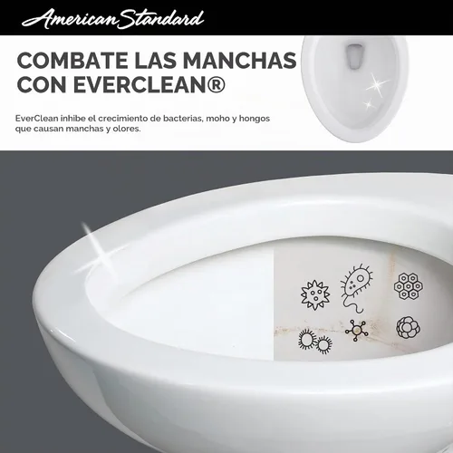 Vista 3 de American Standard 215AA004.020 Cadet PRO - Aseo alargado de altura derecha 1.6 gpf de 2 piezas, color blanco