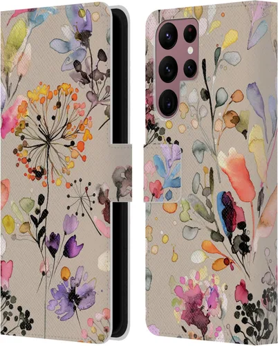 Vista 10 de Head Case Designs Officially Licensed Ninola Beige Wild Grasses Leather Wallet Case Compatible with Samsung Galaxy A07 4G