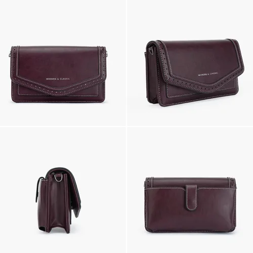 Vista 5 de Bolsos cruzados para mujer, de cuero vegano, bolsos de hombro pequeños