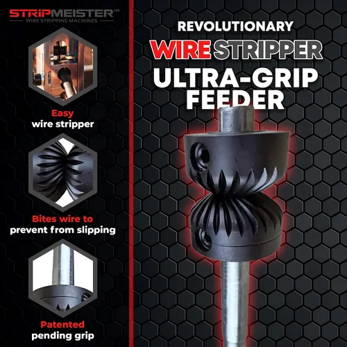 Vista 3 de StripMeister Reemplazo del alimentador de agarre ultra E350x/E500 Pro - Reemplazo del ensamblaje del alimentador y eje para la máquina pelacables