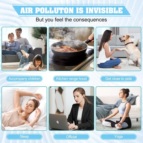 Vista 6 de Paquete de 2 filtros de repuesto mejorados FZ-A80DFU, compatible con purificador de aire Sharp FP-A60UW y FP-A80UW, filtro de carbón activado QCYZTL