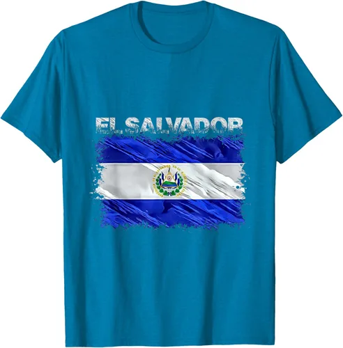 Vista 8 de Camiseta El Salvador, Negro