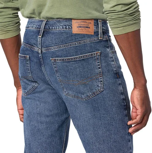 Vista 5 de Signature by Levi Strauss & Co. Gold Label Jeans ajustados y rectos para hombre Riptide