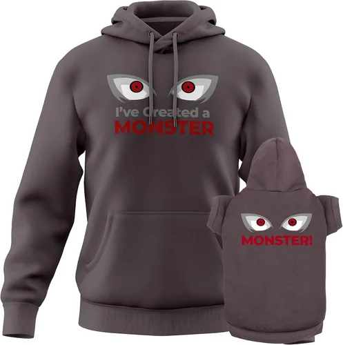Vista 7 de APPARELYN Sudaderas con capucha a juego para perros y seres humanos – Conjunto de sudadera suave para perro – Sudadera con capucha premium