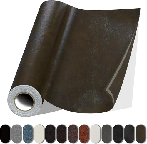 Vista 12 de Lifeshoon Parche de reparación de cuero, reparación de cuero autoadhesiva, cinta de parche de vinilo grande para sofás, muebles, asientos de Negro