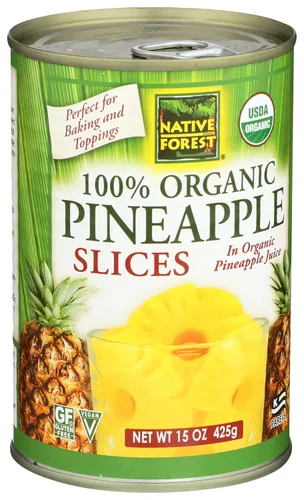 Vista 5 de Native Forest Rebanadas de piña orgánicas, 15 oz