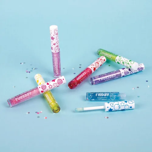 Vista 5 de Make It Real 3C4G 7 Days Glitter Lip Gloss - Set de sabores para niñas