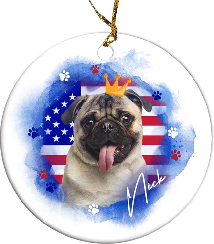 Vista 14 de Adorno personalizado para foto de perro, adorno de Navidad personalizado para mascotas 2023, regalos de Navidad personalizados para cachorros