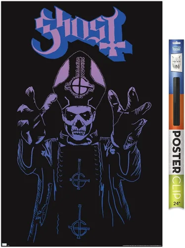 Vista 13 de Trends International Ghost - Póster de pared de ira, 14.72 x 22.37 pulgadas, versión enmarcada de madera de granero