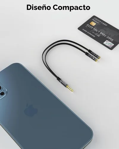 Vista 7 de KINGTOP Adaptador divisor de auriculares y micrófono de 3.5mm - [1 macho a 2 hembras] divisor de auriculares compatible con auriculares de juego