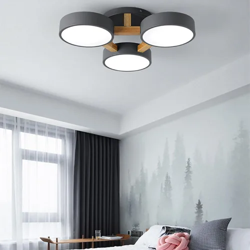 Vista 12 de Lámpara de techo LED, lámpara de techo 33WGreen 3 CCT para dormitorio, sala de estar, cocina