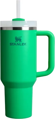 Vista 139 de STANLEY Quencher H2.0 Vaso Térmico con asa y pajilla, 64 onzas, tapa Flowstate de 3 posiciones, gran capacidad para viajes y deportes, vaso de acero