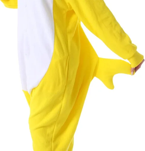 Vista 7 de dressfan - Pijama disfraz de caricatura tiburón gris, unisex, para adultos, niños, adolescentes, mujeres y hombres