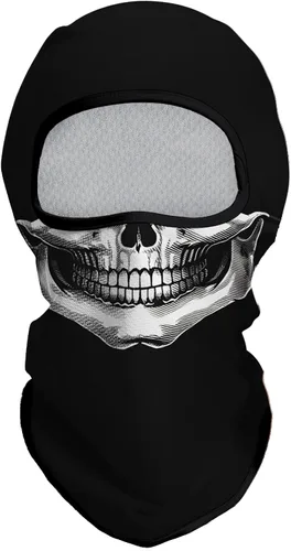 Vista 15 de Obacle Máscara Facial Pasamontañas para Hombres y Mujeres Ligera para Esquí, Caza, Ciclismo, Pesca Bear Cara Abierta Marrón