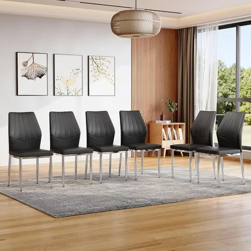 Vista 16 de Sillas De Comedor Juego de 4 Sillas De Comedor Juego de 4 Sillas De Comedor para Comedor, Juego de 4 Sillas De Comedor para Comedor, Cocina, Sala