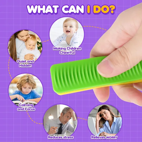 Vista 5 de Juguetes sensoriales para niños y adultos: paquete de 8 juguetes de succión texturizados para niños con autismo, calmantes - pegatinas sensoriales