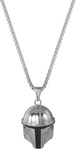 Vista 3 de Star Wars Stainless Steel Necklaces for Men, Character Pendant Designs, 22" Box Chain