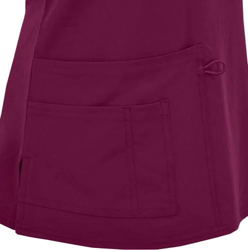 Vista 5 de Camiseta médica de enfermería con cuello en V para mujer GT Performance