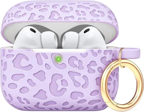Vista 61 de Compatible con funda AirPods Pro 2019, Gawnock Funda de silicona suave y flexible para funda AirPods Pro para mujeres y niñas con llavero (Caqui)