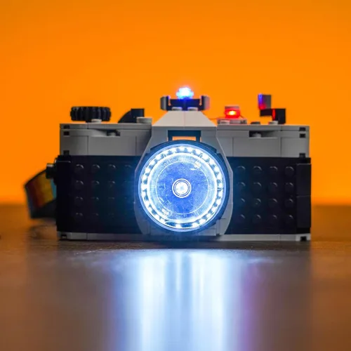 Vista 3 de VONADO Kit de luz LED compatible con LEGO Retro Camera 31147 Creator, accesorios de juego de iluminación creativa