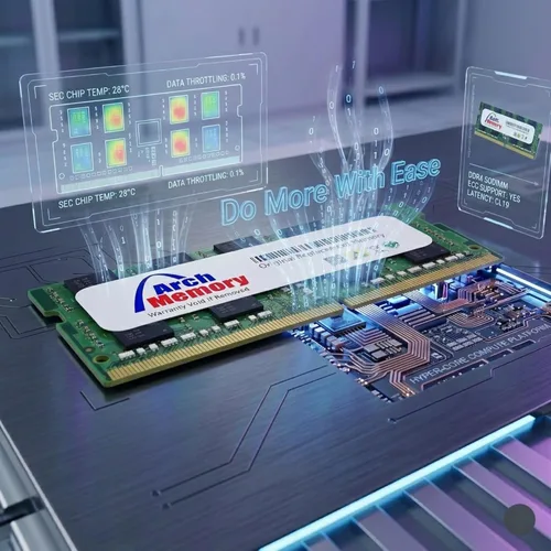 Vista 6 de Arch Memory Reemplazo para Dell SNPR62CWC/32G AB949335 32GB 262-Pin DDR5 4800 MHz So-dimm RAM para Optiplex 7000 Micro