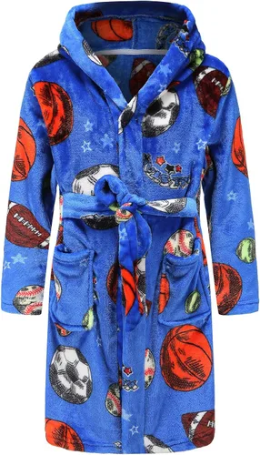 Vista 30 de Bata de forro polar para niñas y albornoz con capucha para niños de franela suave para niños Ángel