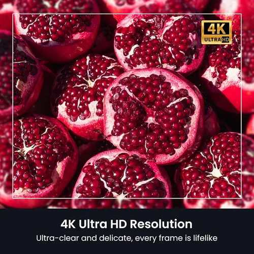 Vista 10 de HAPPRUN Proyector de Google TV 3000 ANSI, 4K HDR, enfoque automático Negro