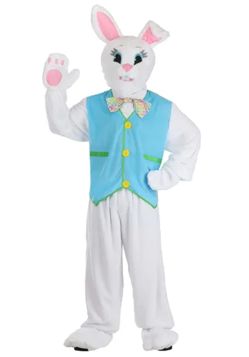 Vista 10 de Disfraz de Conejo de Pascua Estacional para Adultos Multicolor