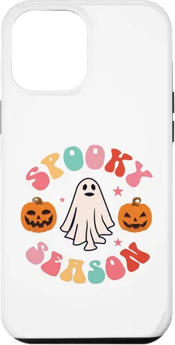 Vista 26 de Retro Halloween Cute Ghost Spooky Season Funny Case for iPhone 17
