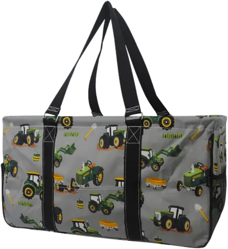 Vista 14 de NGIL Bolsa de comestibles reutilizable extra grande plegable de gran tamaño para comestibles, almacenamiento, picnic, playa, Estampado de vaca