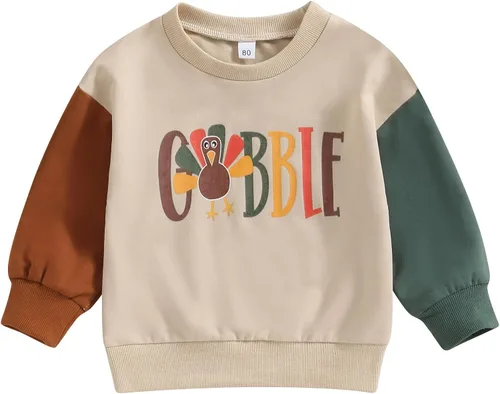 Vista 88 de YINGISFITM Sudadera de manga larga con cuello redondo para bebé, niña, niño, Navidad, suéter de manga larga, ropa de otoño