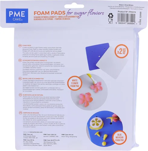 Vista 2 de PME Almohadillas de espuma mexicanas y de flores, juego de 2
