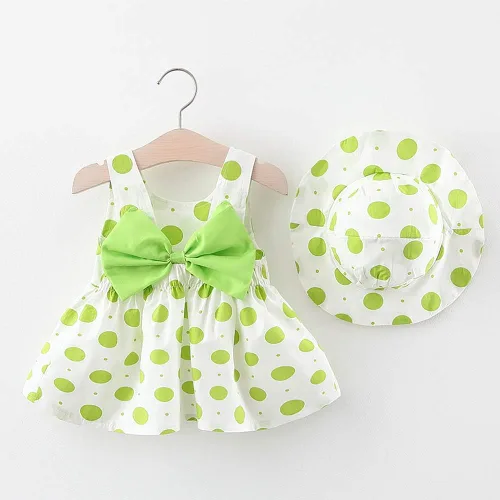 Vista 2 de IDOPIP Vestido de tutú para niña de verano, sin mangas, espalda descubierta, vestido de fiesta de cumpleaños, vestido de fiesta de flores con lazo