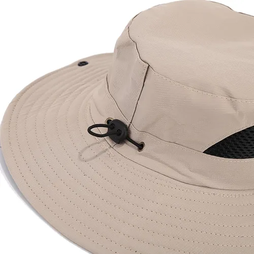 Vista 6 de Sombrero unisex de pesca y playa H0812 Beige