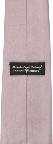 Vista 159 de tiemart Corbata de color sólido para hombre Longitud estándar