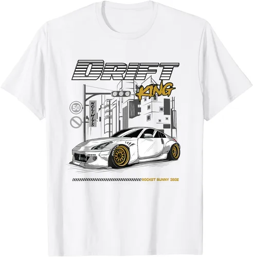 Vista 51 de Z34 370 Fairlady Z - Camiseta gráfica de cuerpo ancho, Negro, S