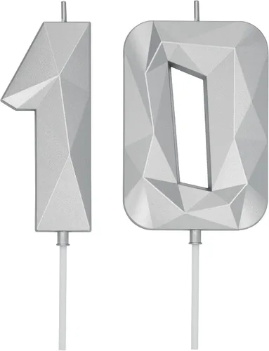 Vista 135 de DERVENTA Vela Grande de Cumpleaños Número 3D Verde Luminoso de 3.7 Pulgadas Celebración de Fiesta Aniversario Decoración Adorno para Pastel 1 Pieza