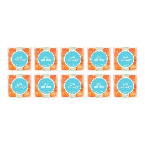 Vista 7 de Sugarfina Rose All Day Bears - Gomitas de oso pequeño cubo de caramelo, 3.8 onzas, 1 unidad