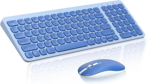 Vista 10 de cimetech EasyTyping KF10 - Combo de teclado y mouse inalámbricos, teclas de interruptor de tijera silenciosas, teclas que ahorran mano de obra