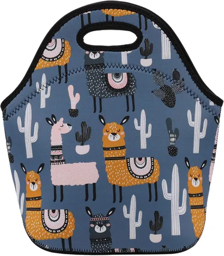 Vista 10 de Bolsa de almuerzo de neopreno aislada para mujeres, hombres, adultos, niños, adolescentes, adolescentes, niñas y niños pequeños