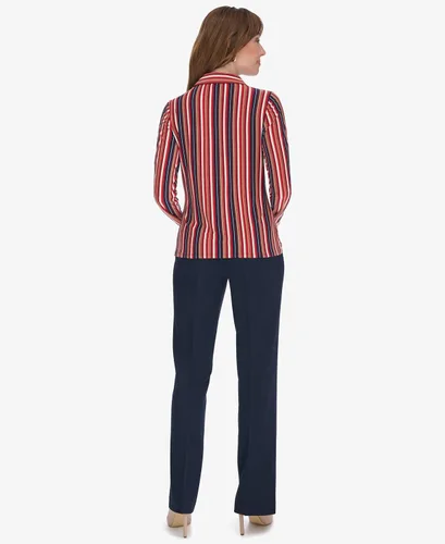 Vista 3 de Tommy Hilfiger Top de trabajo suave de manga larga para mujer