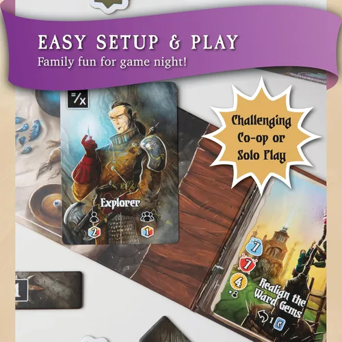Vista 16 de Juego de mesa de Valeria Card Kingdoms Darksworn: Juego de aventura cooperativa de saga - Daily Magic